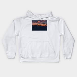 Sunset Over the City Kids Hoodie